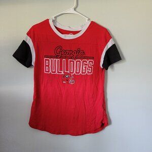 Georgia Bulldogs Red Shirt Women's Small Short Sleeve College Football T-Shirt